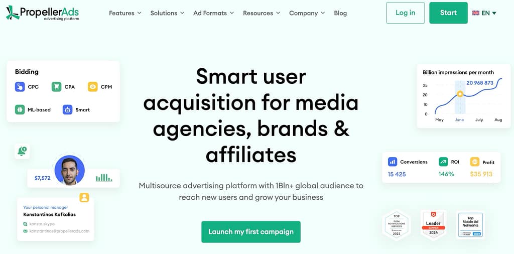 обзор площадки PropellerAds